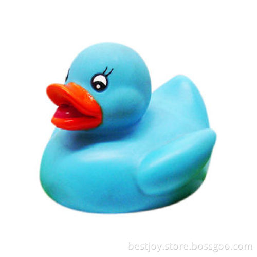 Blue rubber duck with CE, RoHS certifications, perfect toy for children